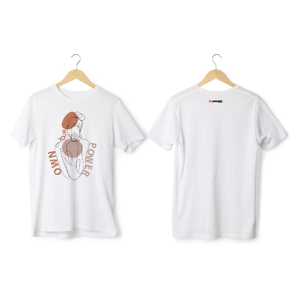 Greys & Blues Power Pima Round Neck T-Shirt- White